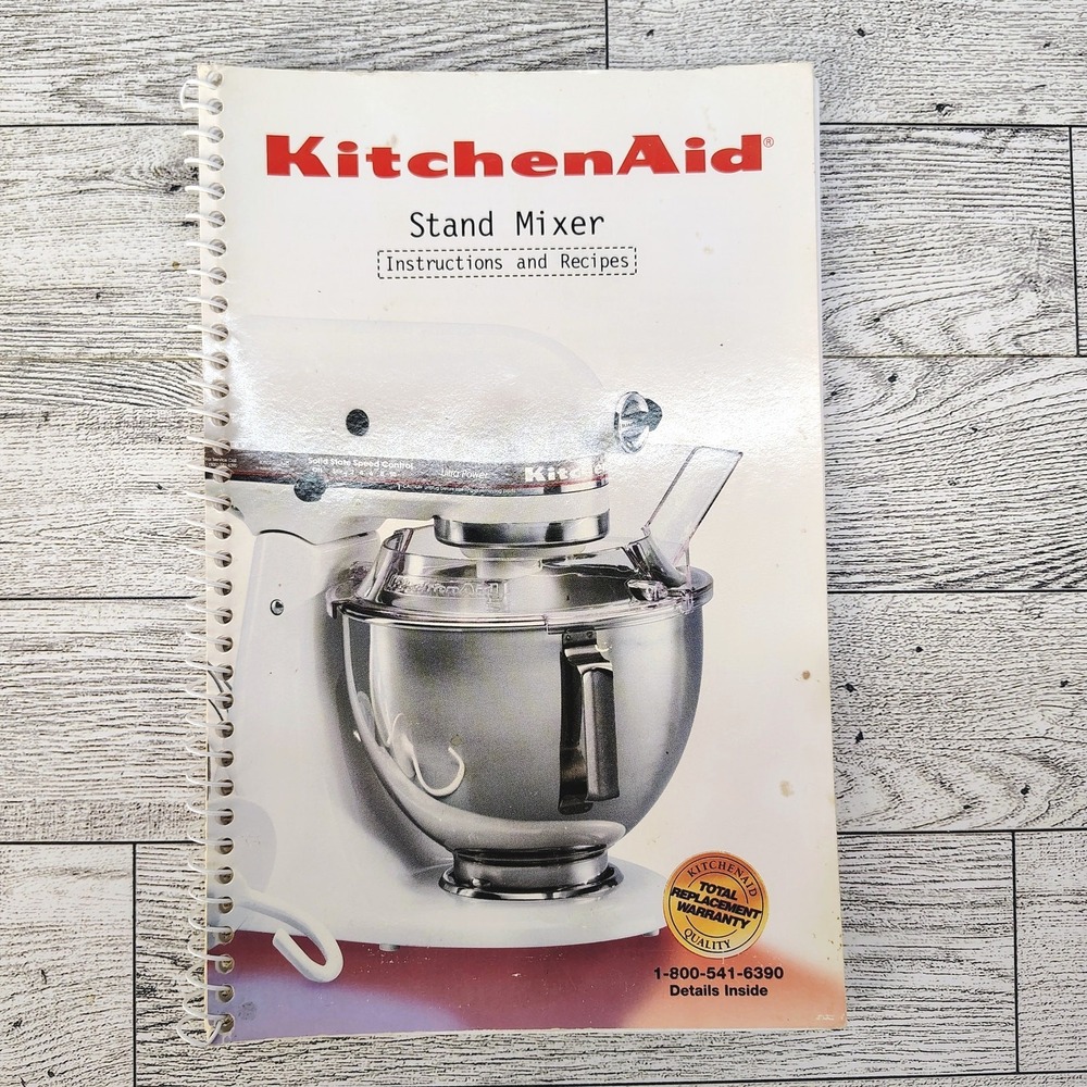 KitchenAid Stand Mixer Instructions and Recipes 9704323 REV Cookbook